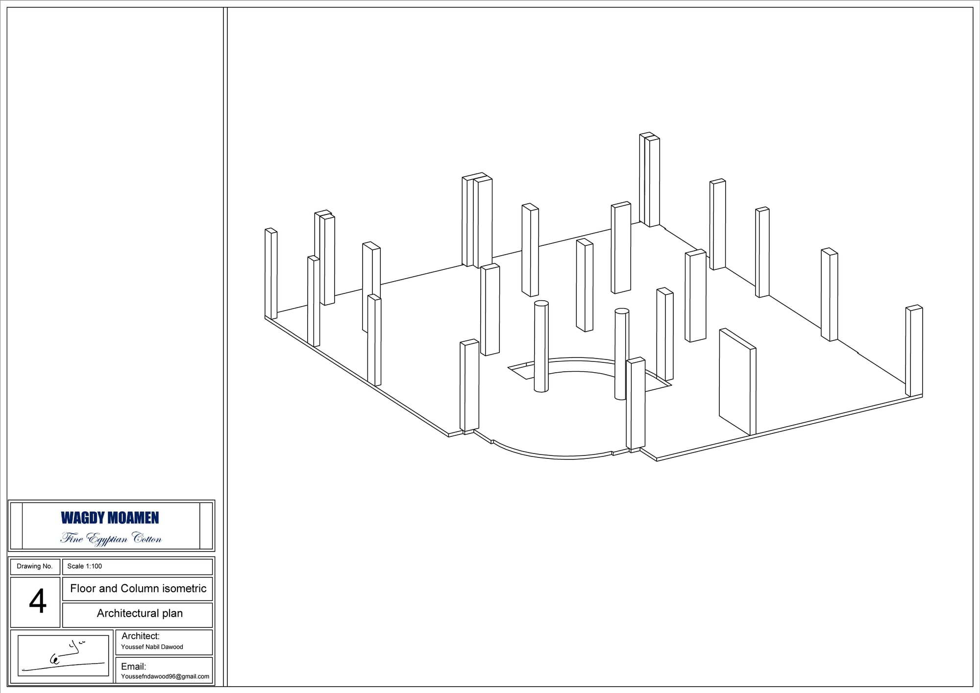 Wagdy Moamen — floor columns plan