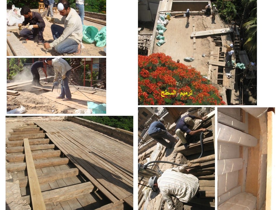 Roof surface restoration and timber decking — Sabil-Kuttab Arzinkan