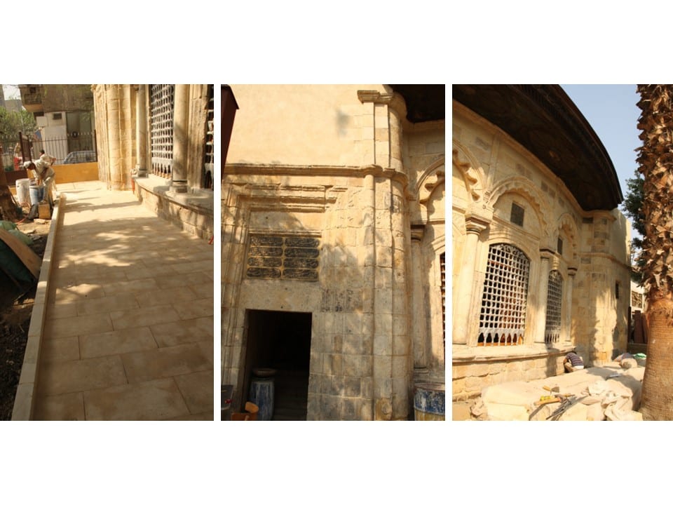 Restored walkway, entrance and facade detail — Sabil-Kuttab Arzinkan